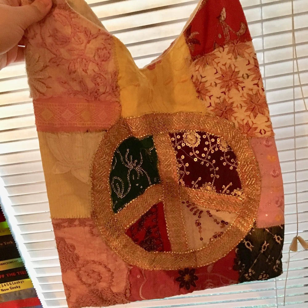 Peace Hobo Bag